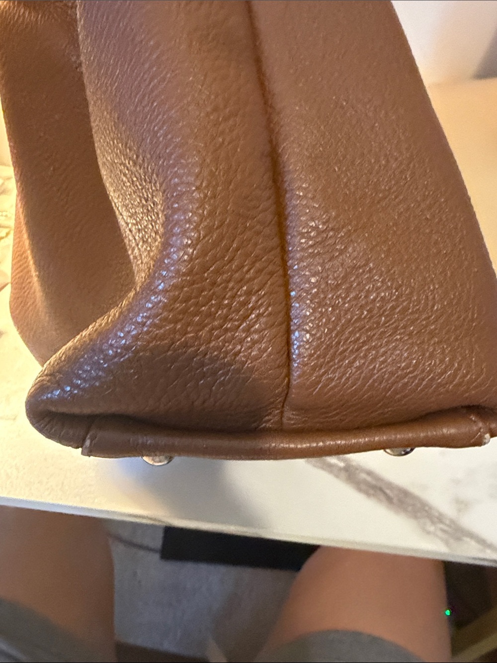 Furla Classic Leather Tote Bag in Brown - Picture 7 of 8
